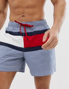 Темно-синие шорты для плавания с затягивающимся шнурком Tommy Hilfiger - Темно-синий