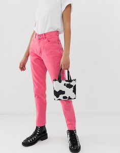 Розовые джинсы в винтажном стиле с завышенной талией Dr Denim Nora - Розовый