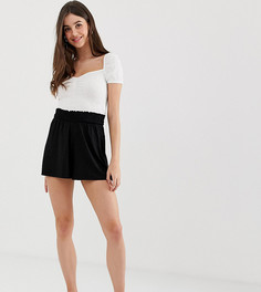 Шорты с присборенным поясом ASOS DESIGN Tall - Черный