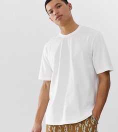 Белая свободная футболка из плотной ткани ASOS WHITE Tall - Белый