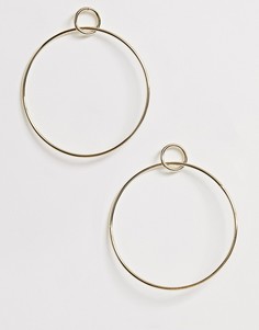 Серьги-кольца Nylon - Золотой