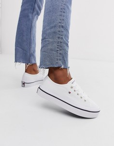 Парусиновые кроссовки на платформе Tommy Jeans - Белый