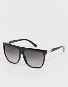 Черные солнцезащитные очки-маска River Island - Черный