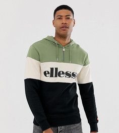 Зеленый худи в стиле колор блок ellesse Tall Tommaso - Зеленый