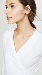 Lanston Surplice Long Sleeve Top