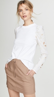 See by Chloe Eyelet Sleeve Top