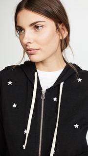 SUNDRY Little Sats Zip Hoodie