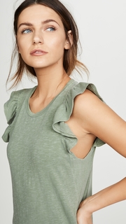 SUNDRY Ruffled Midi Dress