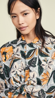 R13 Front Tie Hawaiian Shirt