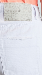 One Teaspoon White Beauty Trucker Shorts