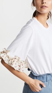 Clu Floral Ruffle Tee