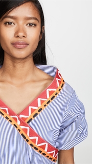 Stella Jean V Neck Shirtdress