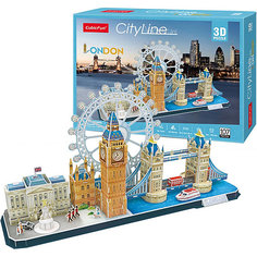 Сборная модель CubicFun "Достопримечательности Лондона", 107 деталей