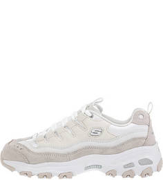 Кроссовки молочного цвета на массивной подошве Skechers