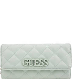 Стеганый кошелек мятного цвета Guess
