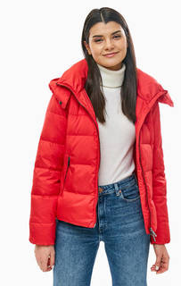 Красный пуховик со съемным капюшоном Armani Exchange