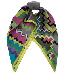 Разноцветный шелковый платок Fraas