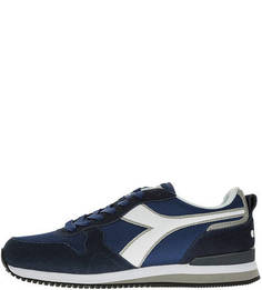 Летние кроссовки из текстиля и замши Olympia Diadora