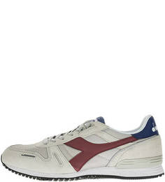 Серые кроссовки из текстиля и замши Titan II Diadora