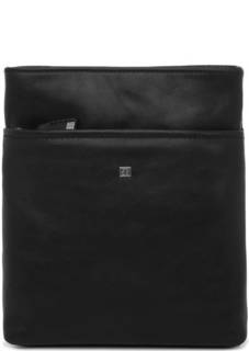 Кожаная сумка на молнии с плечевым ремнем Sergio Belotti