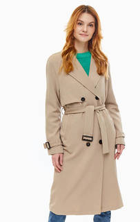 Двубортный тренчкот с поясом Vero Moda