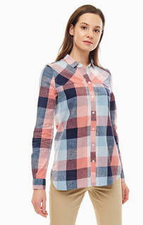 Хлопковая рубашка в клетку на пуговицах Barbour