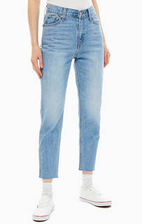 Зауженные синие джинсы с высокой талией Mom Jeans Levis®