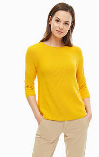 Джемпер желтого цвета с рукавами три четверти S.Oliver