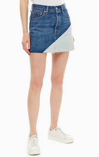 Короткая джинсовая юбка с карманами Levis®