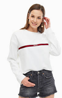 Укороченный хлопковый свитшот с нашивкой Levis®