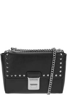 Маленькая кожаная сумка с металлическим декором Lancaster