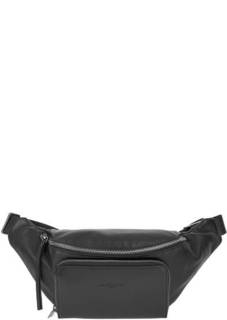 Кожаная поясная сумка на молнии Lancaster