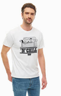 Белая хлопковая футболка Levis® X Peanuts Graphic Tee