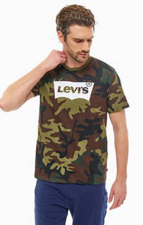 Хлопковая футболка в стиле милитари Levis®