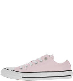 Розовые текстильные кеды Converse