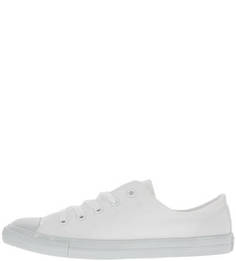 Белые текстильные кеды Converse