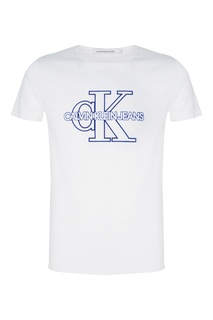 Белая футболка из хлопка Calvin Klein
