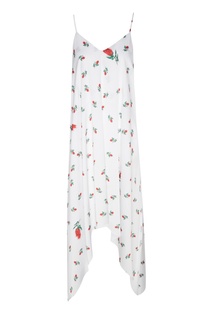 Белое платье с принтом 404 NOT Found |