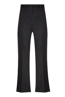 Брюки в полоску из логотипов Gucci