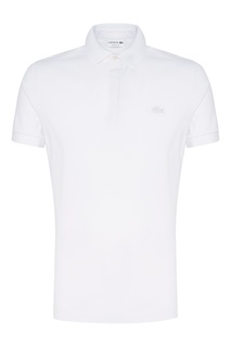 Белое поло Lacoste