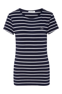 Синяя футболка в полоску Lacoste
