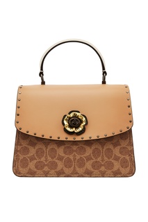 Комбинированная сумка с декором Parker Coach