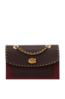 Комбинированная сумка Parker из трех видов кожи Coach