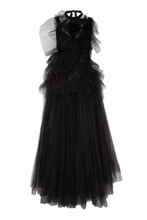 Вечернее платье с перьями страуса No.21