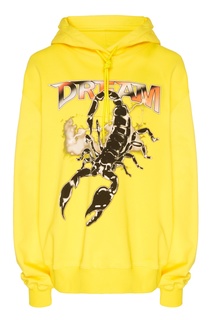 Желтое худи со скорпионом Msgm