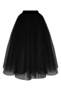 Черная тюлевая юбка Msgm