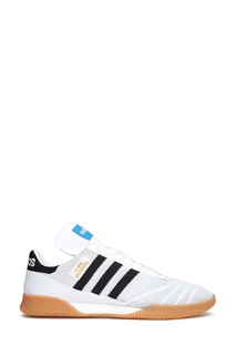 Белые кроссовки с контрастными полосками Adidas