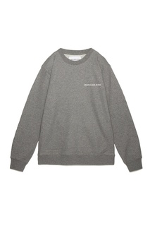Базовый серый свитшот с принтом Calvin Klein Jeans