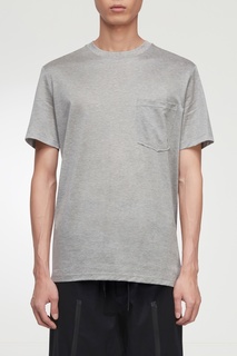 Серая футболка с карманом Lanvin