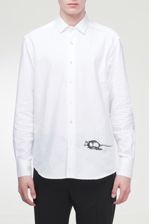 Белая рубашка с принтом J.W. Anderson